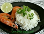 Kuruma shrimp flambée with punch on Happy Cooking
